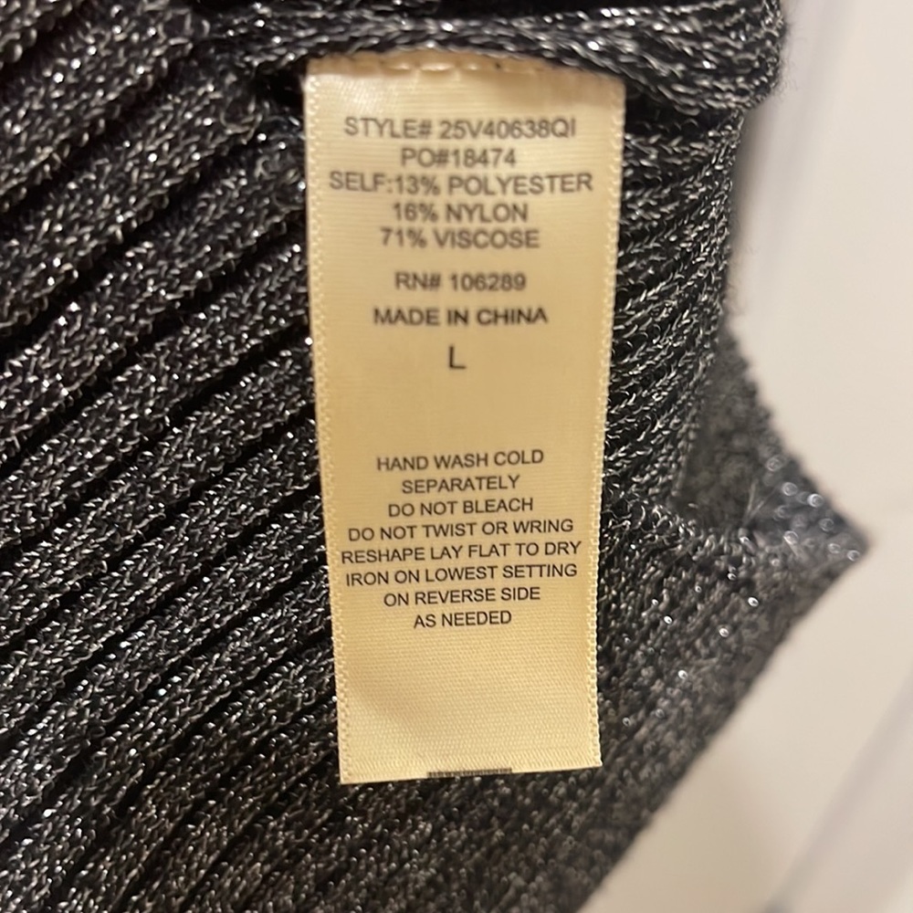 Black Large bodycon sparkle dress - Picture 5 of 5